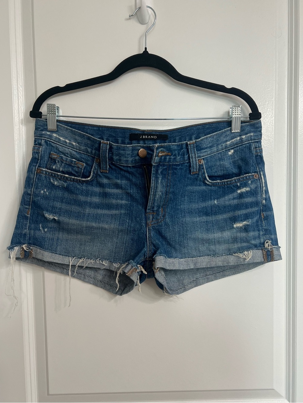 J Brand Denim Distressed Shorts Size 27